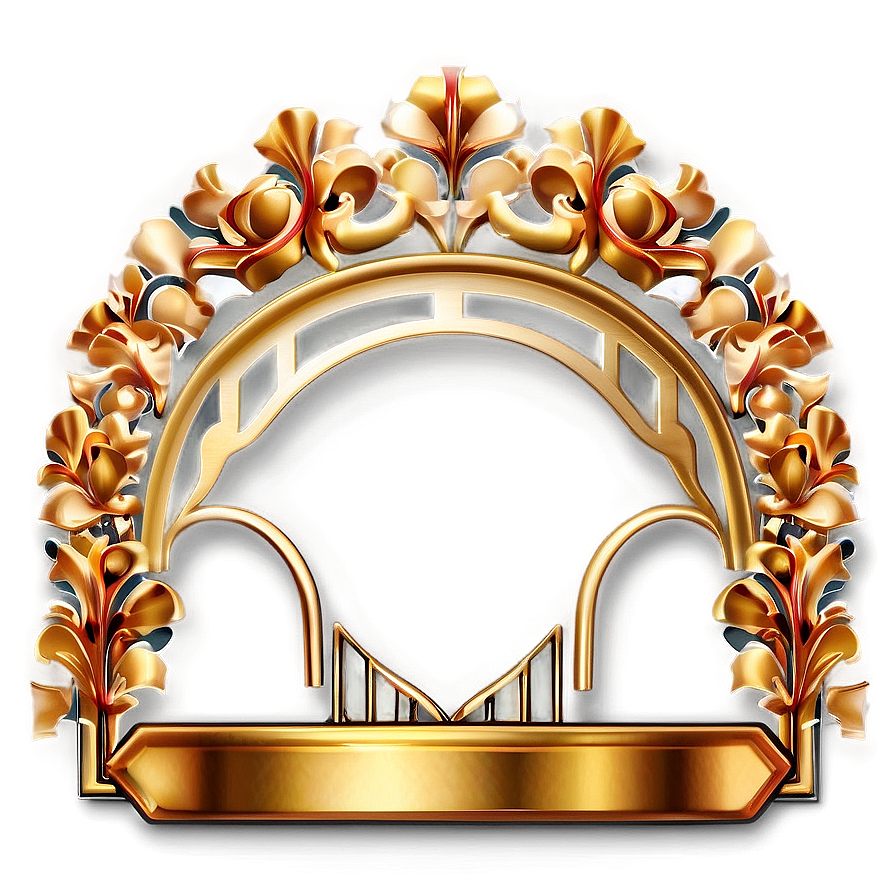 Art Deco Gold Trim Png Gvi