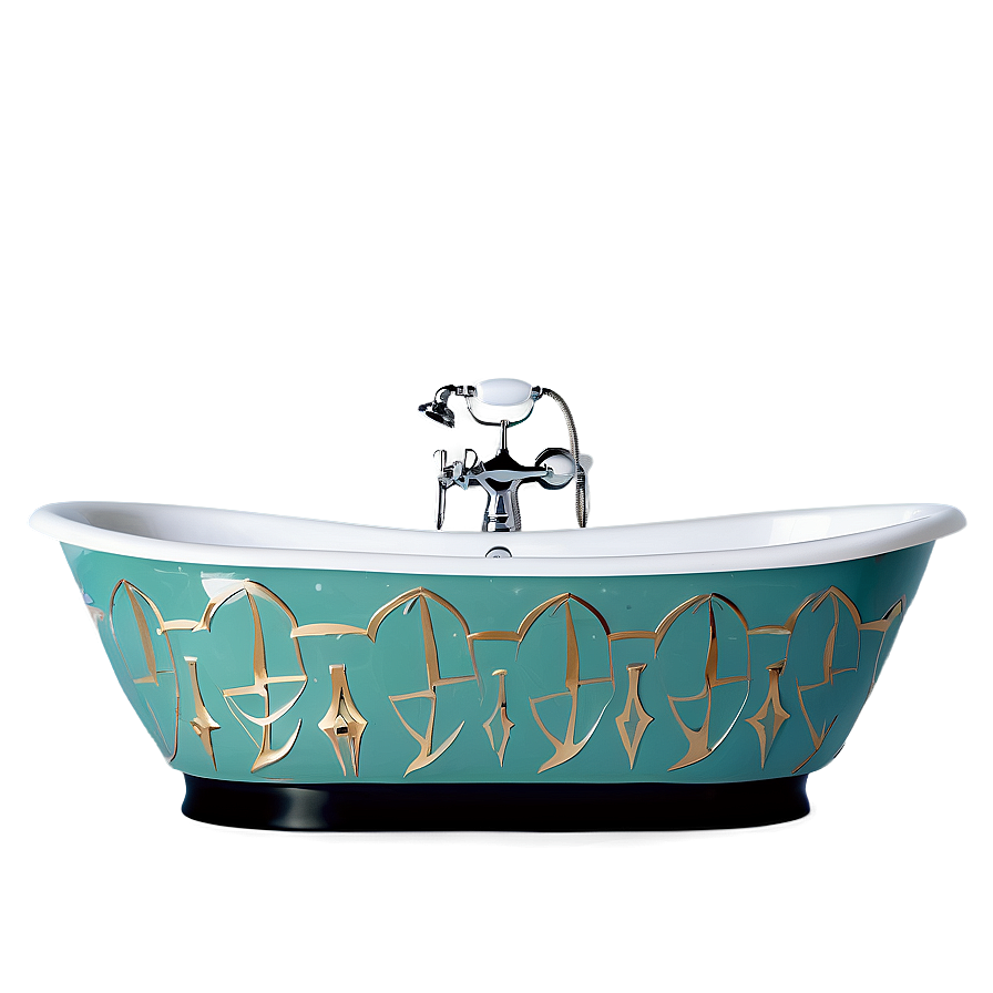 Art Deco Inspired Bathtub Png 06282024