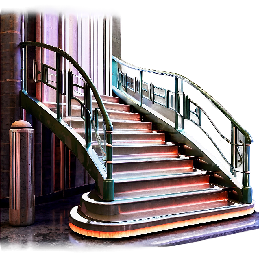 Art Deco Staircase Png Ptq84