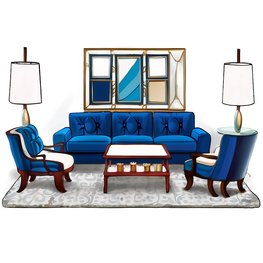 Art Nouveau Living Room Png 05242024