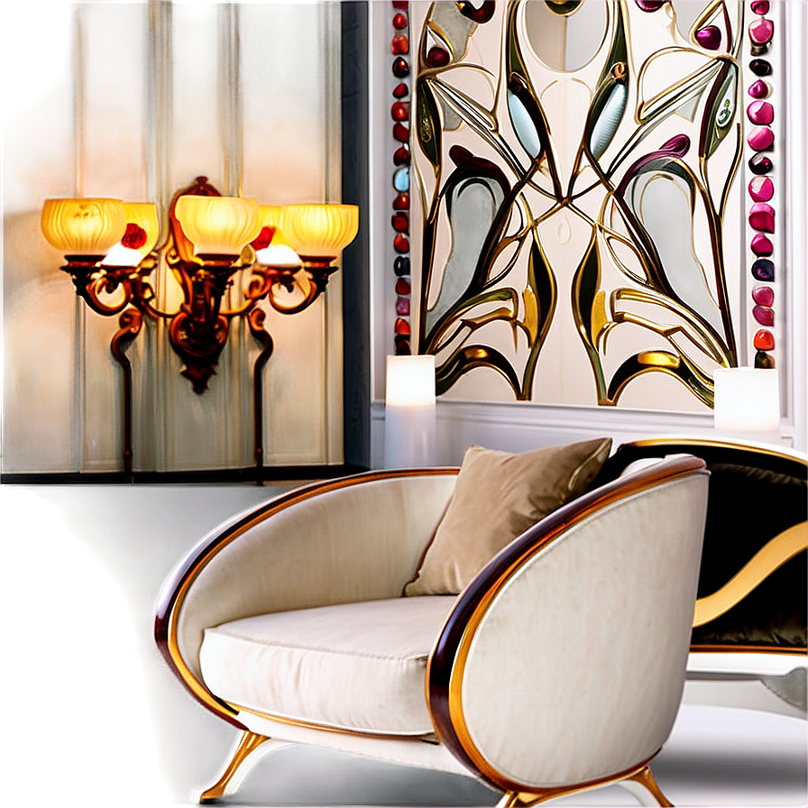 Art Nouveau Living Room Png 05242024