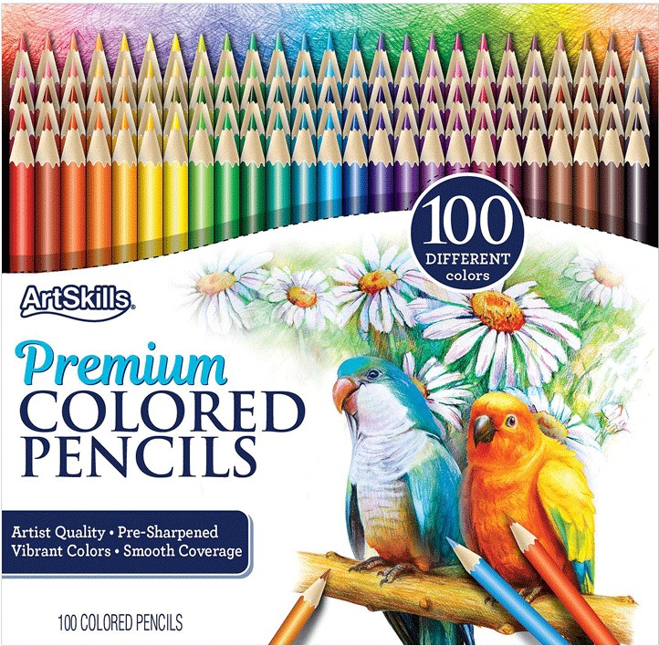 Art Skills Premium Colored Pencils Packaging