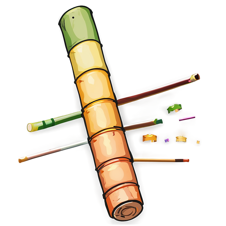 Artificially Colored Sugarcane Png 06262024