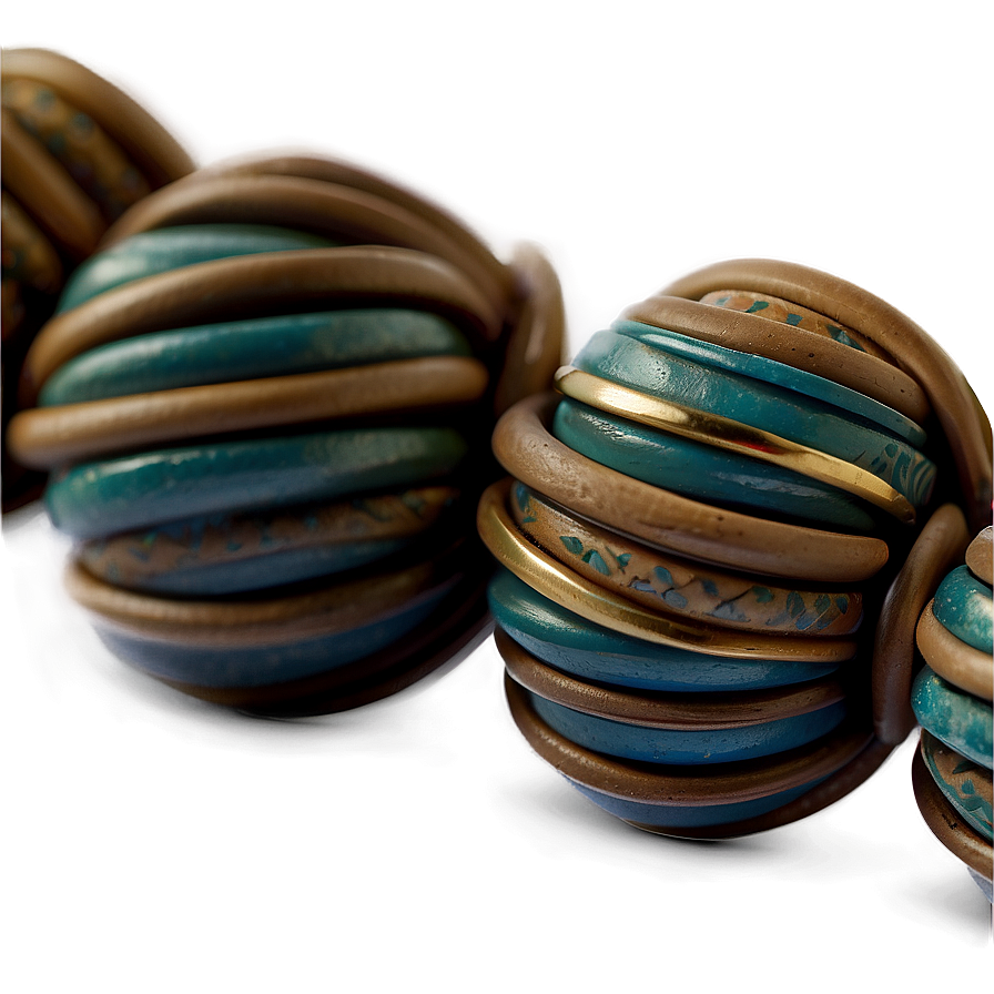 Artisan Clay Beads Png Mwj