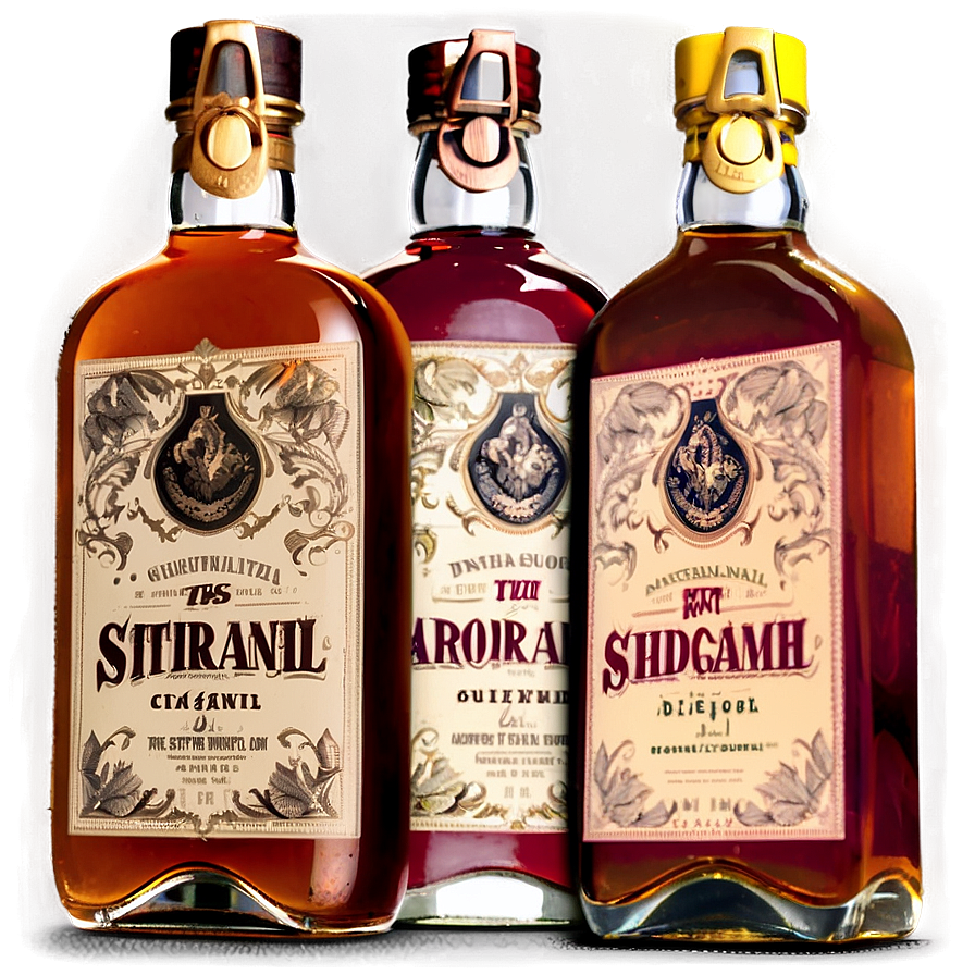 Artisanal Rum Bottle Png 47