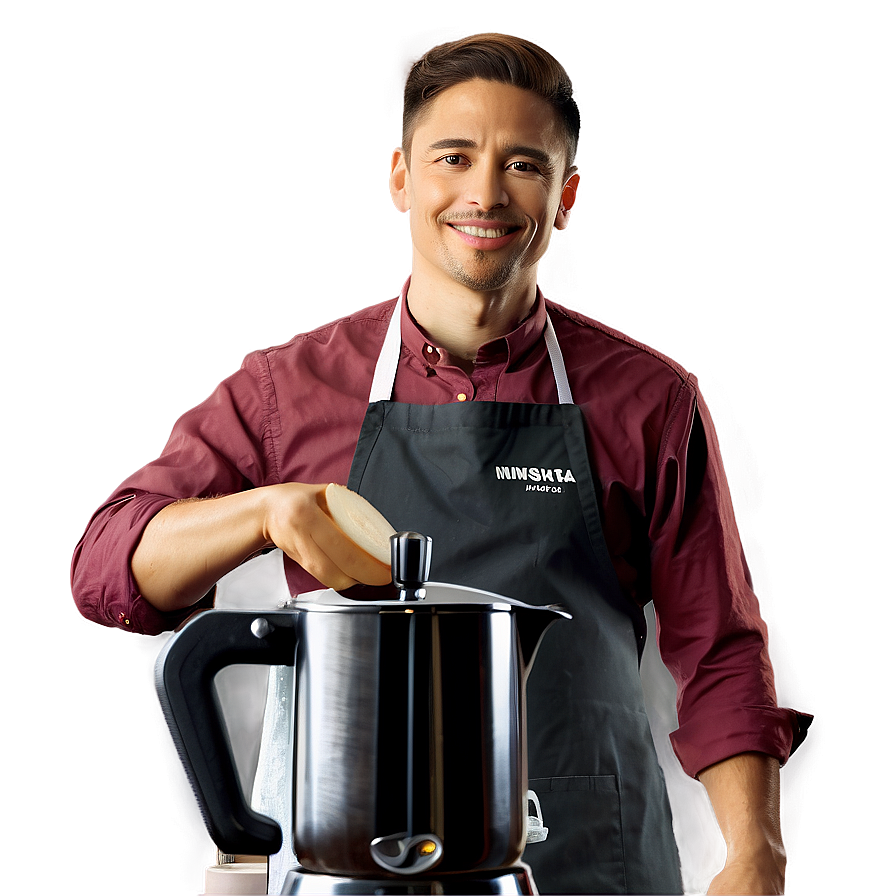 Artistic Barista Portrait Png 06272024