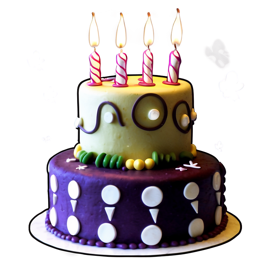 Artistic Birthday Cake Png 05042024