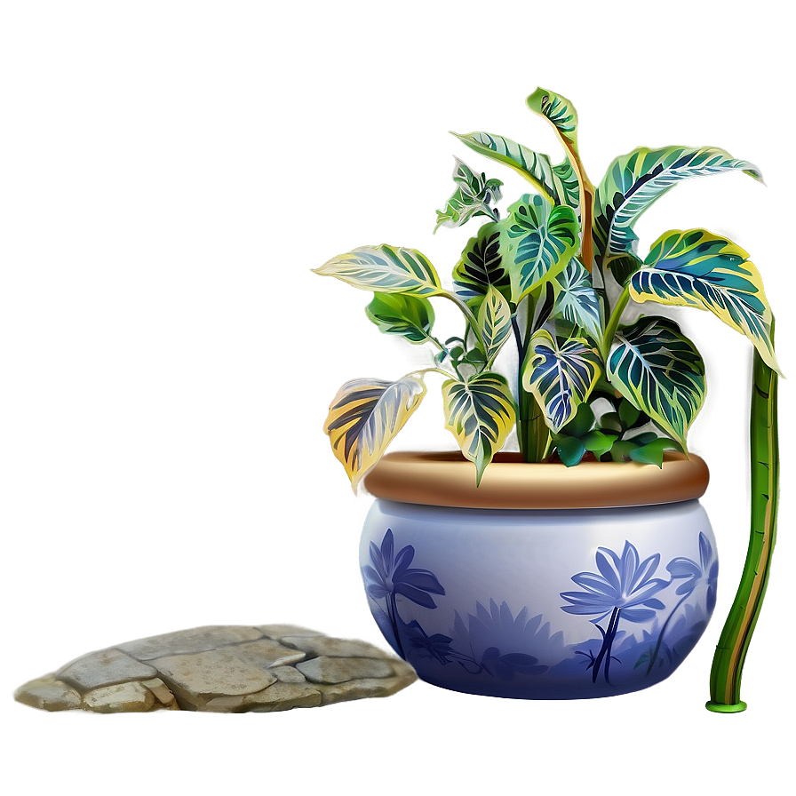 Artistic Floor Plant Png Jvb