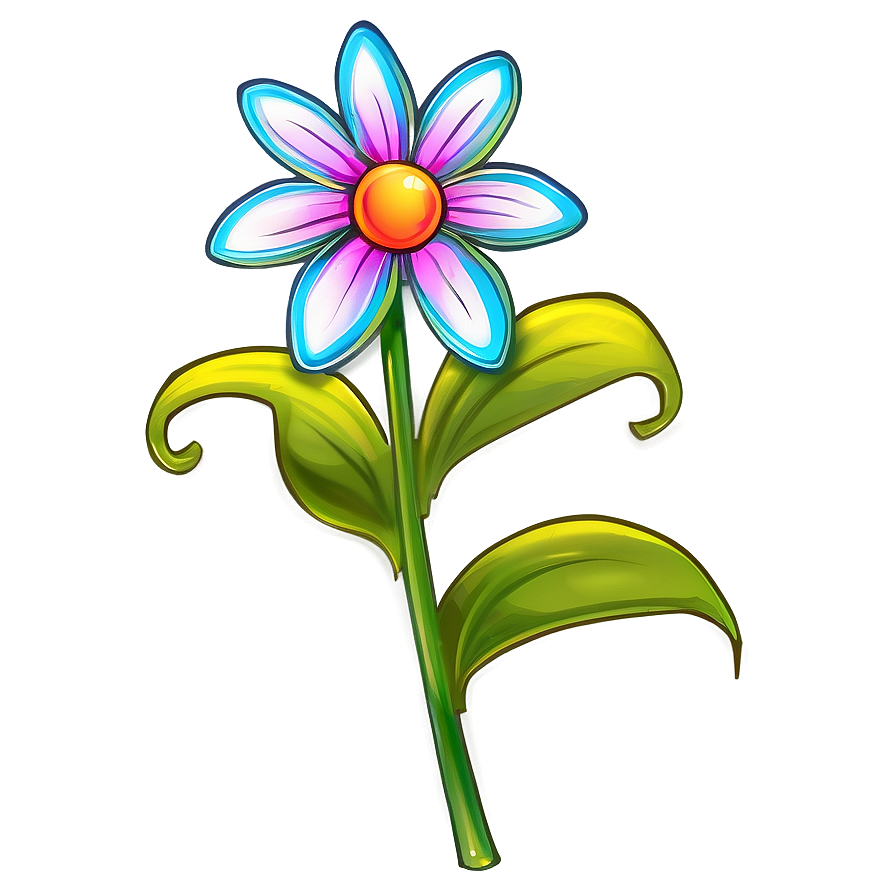 Artistic Flower Sketch Png Slq2