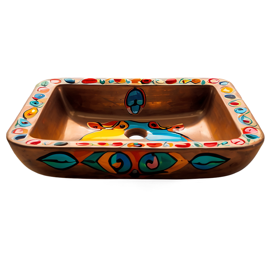 Artistic Hand Painted Sink Png 05242024