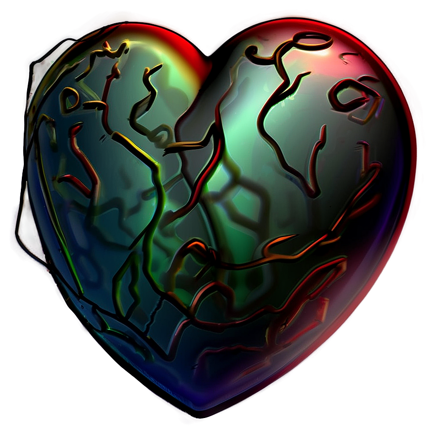 Artistic Heart Illustration Png Vuv36