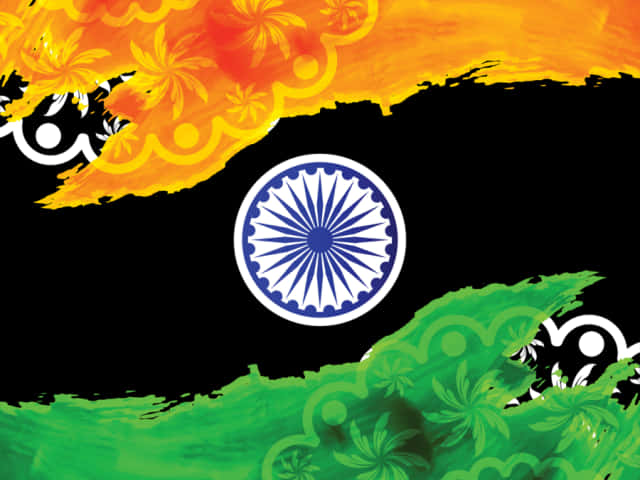 Artistic Indian Flag Design
