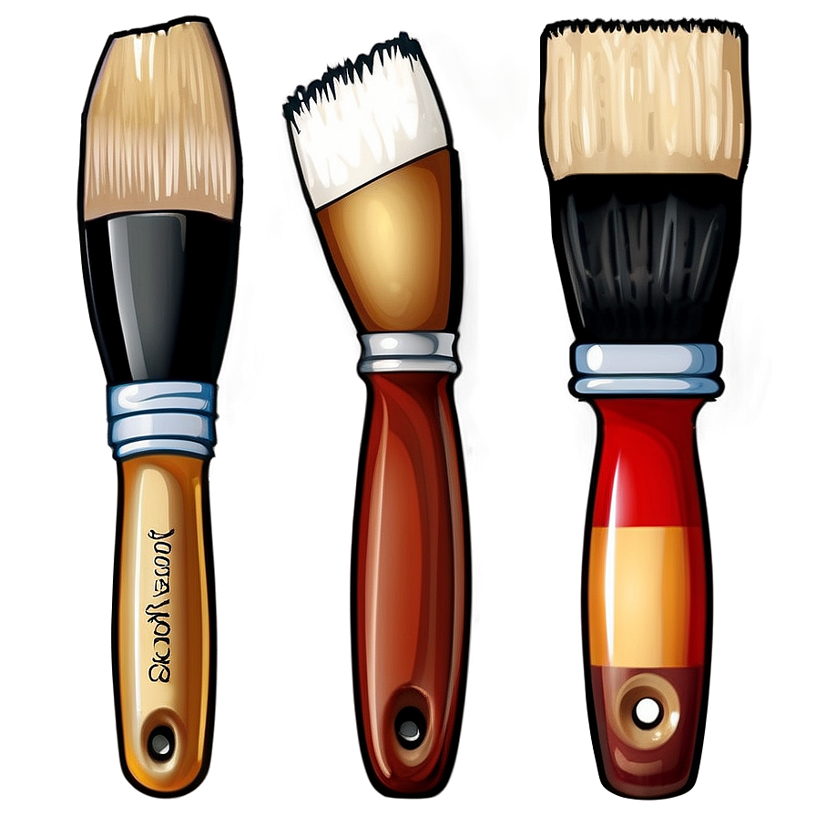 Artistic Paintbrush Set Png 34