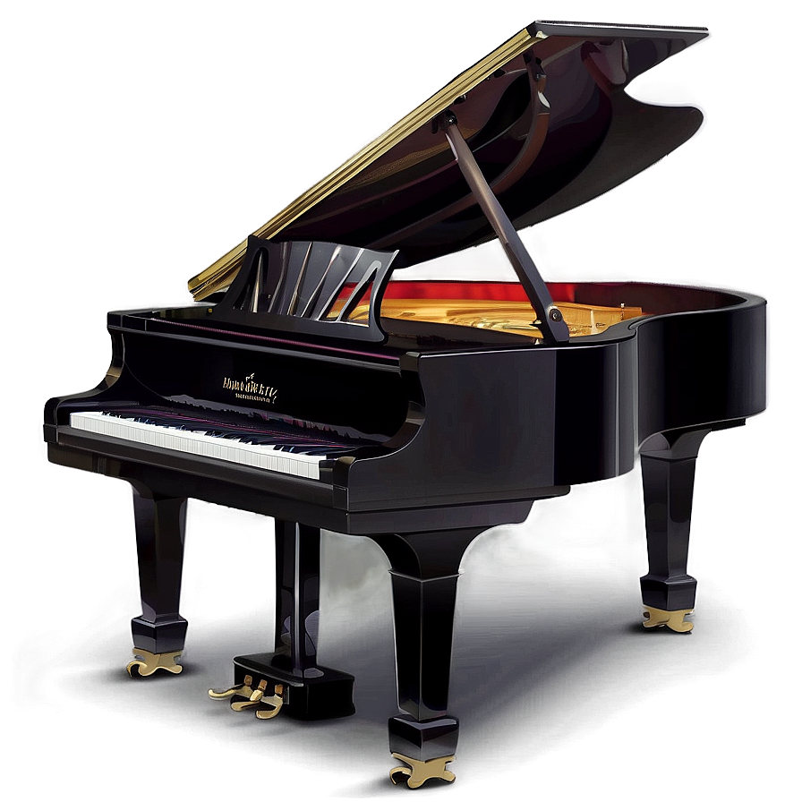 Artistic Piano Design Png Pvy33