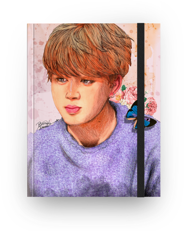 Artistic Portraitof Jiminin Purple Sweater