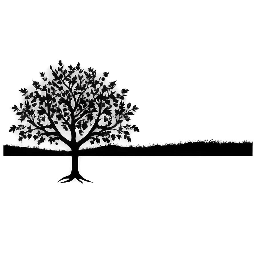 Artistic Tree Silhouette Png 74