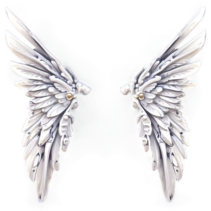 Artistic White Wings Png 06262024