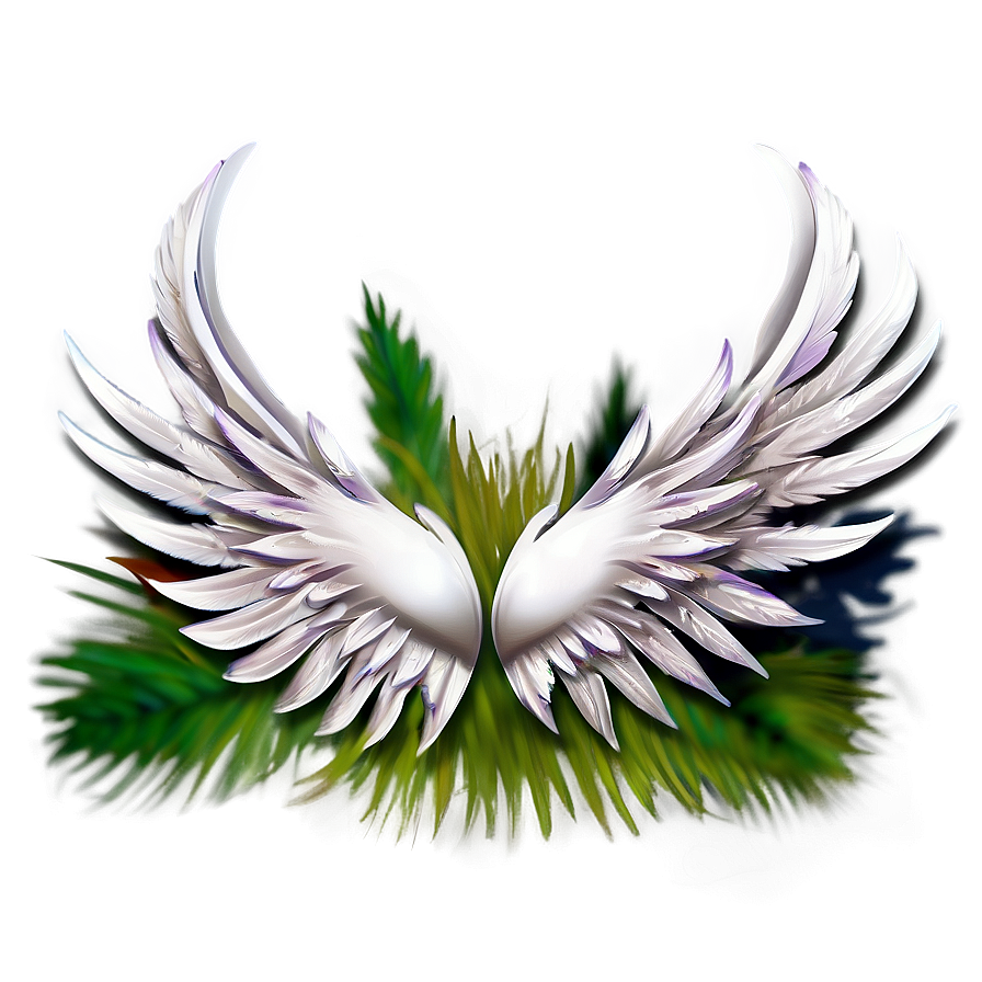 Artistic White Wings Png Ewt13