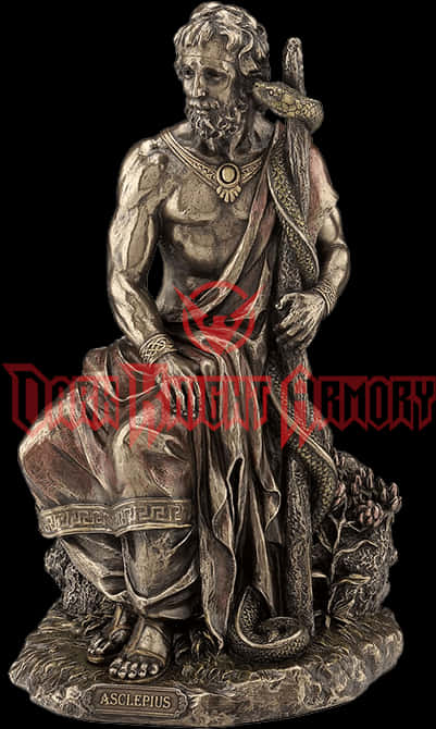 Asclepius Statuewith Serpent