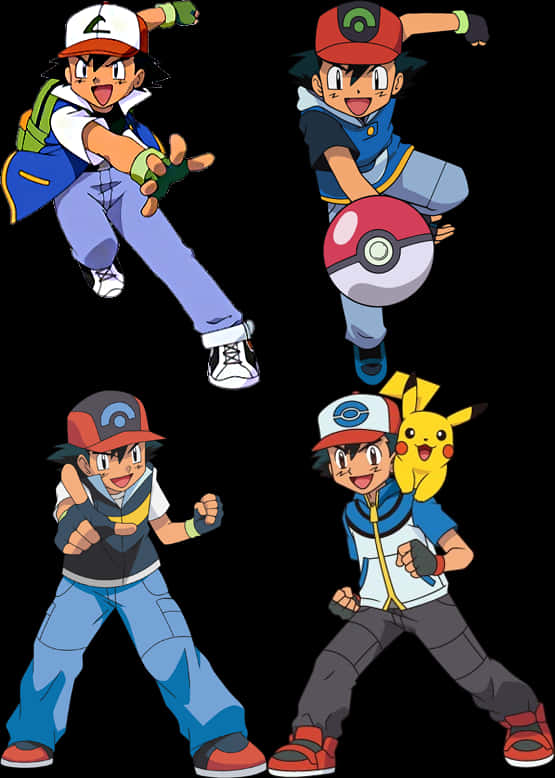 Ash Ketchum Evolution Pokemon