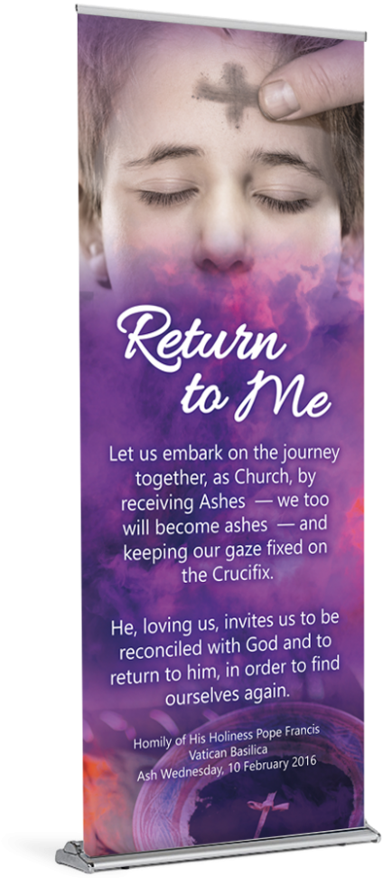 Ash Wednesday Bannerwith Quote