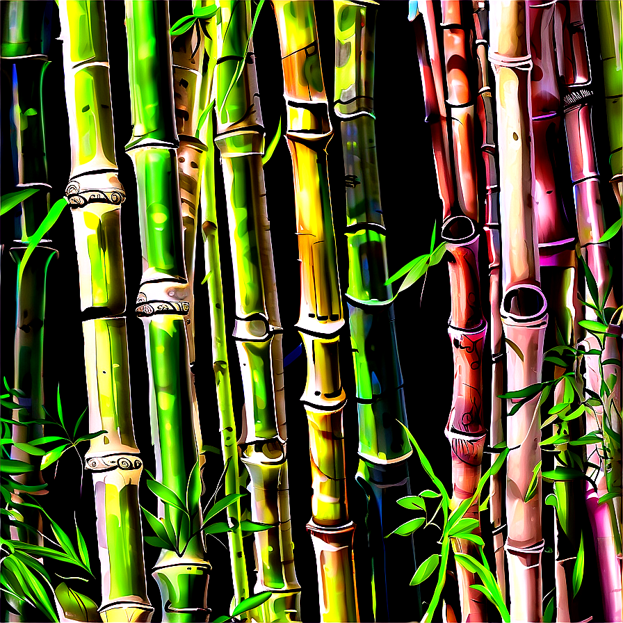 Asian Bamboo Garden Png Wno