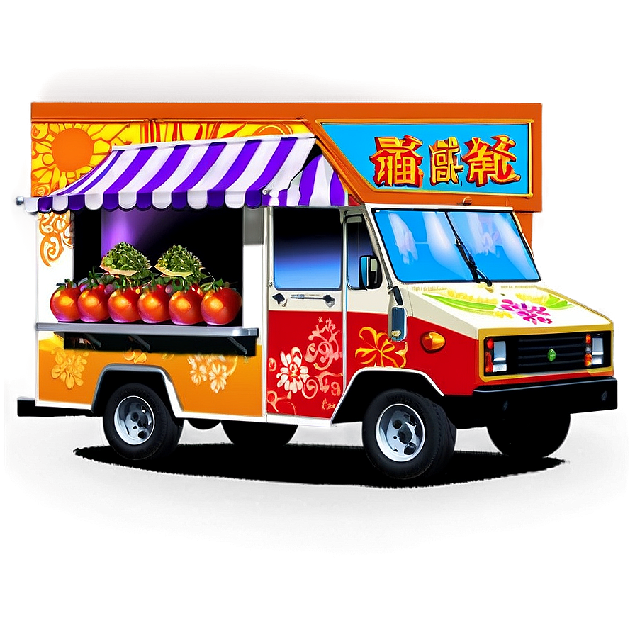 Asian Food Truck Png 05252024