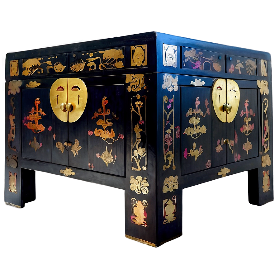 Asian Inspired Cabinet Png 10