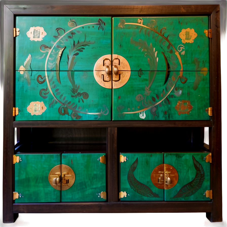 Asian Inspired Cabinet Png Xxj