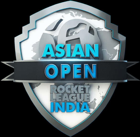 Asian Open Rocket League India Tournament Logo