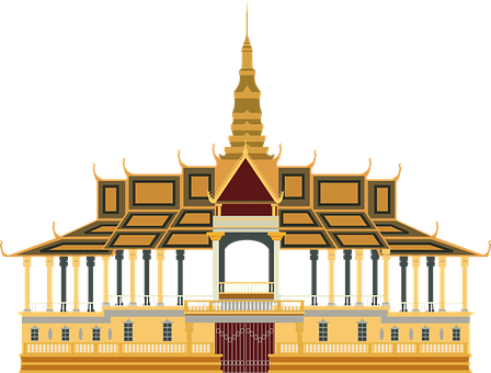 Asian Royal Palace Illustration