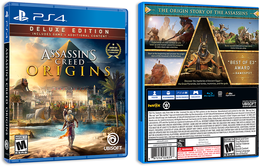 Assassins Creed Origins P S4 Deluxe Edition