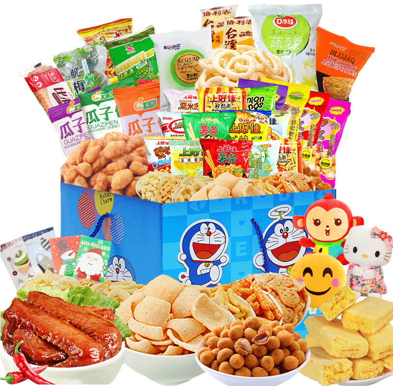 Assorted Asian Snacks Collection