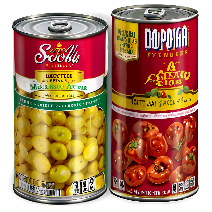 Assorted Canned Food Png Fha86