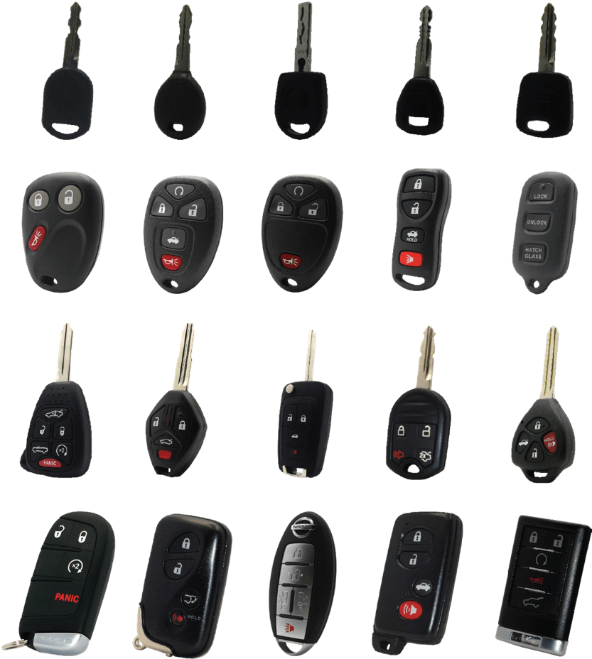 Assorted Car Keysand Fobs