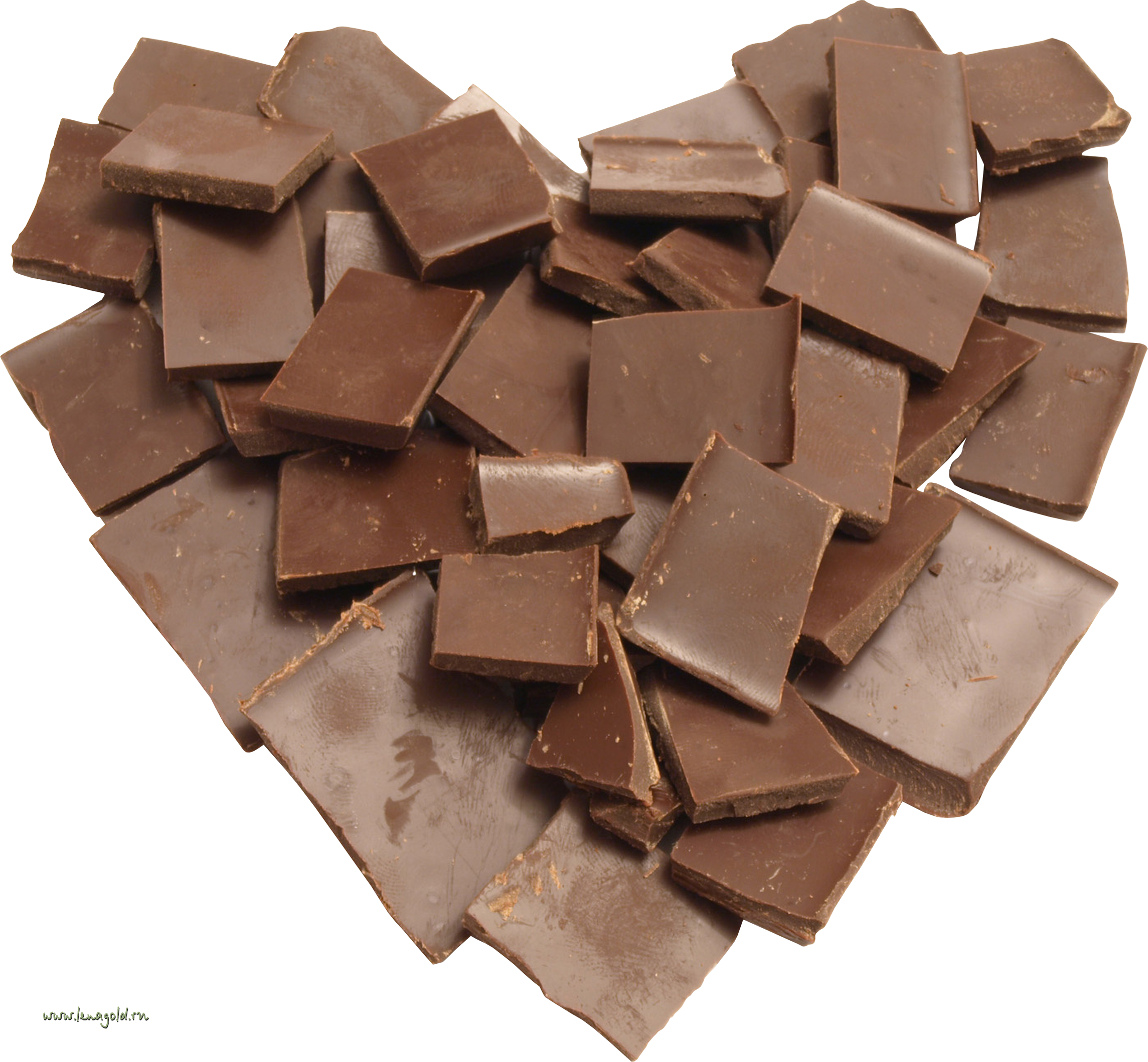 Assorted Chocolate Pieces Heart Shape