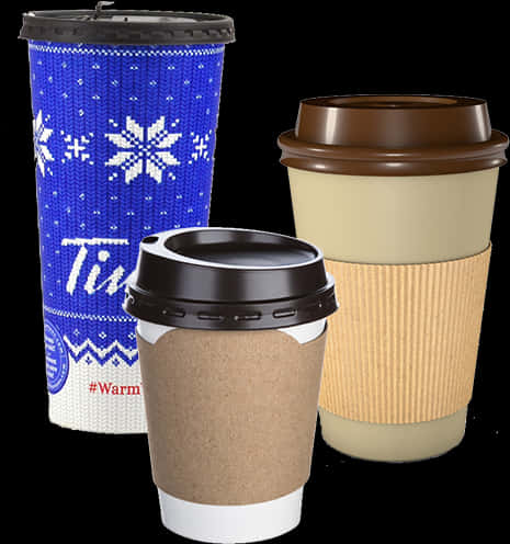 Assorted Disposable Coffee Cups
