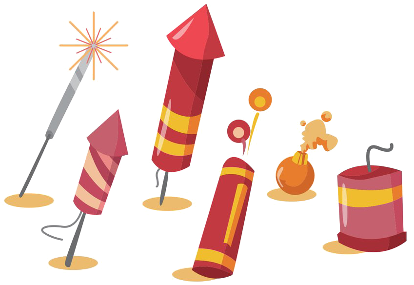 Assorted Firecrackers Illustration