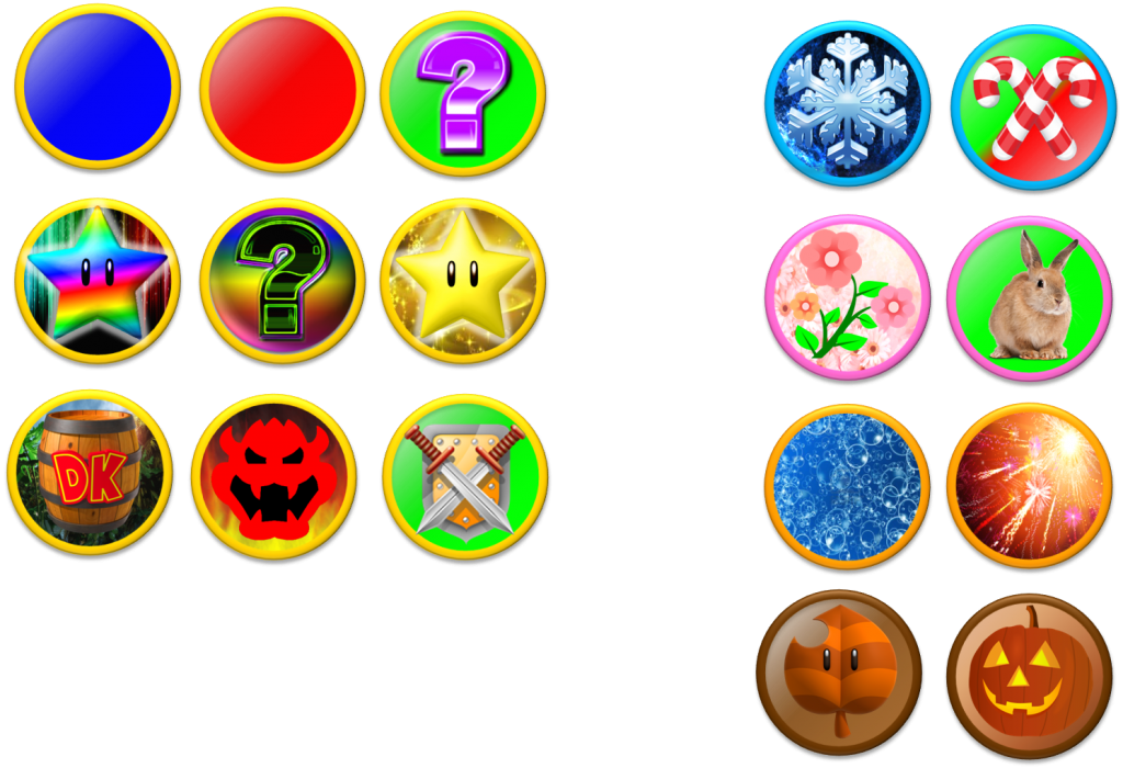 Assorted Game Power Up Icons