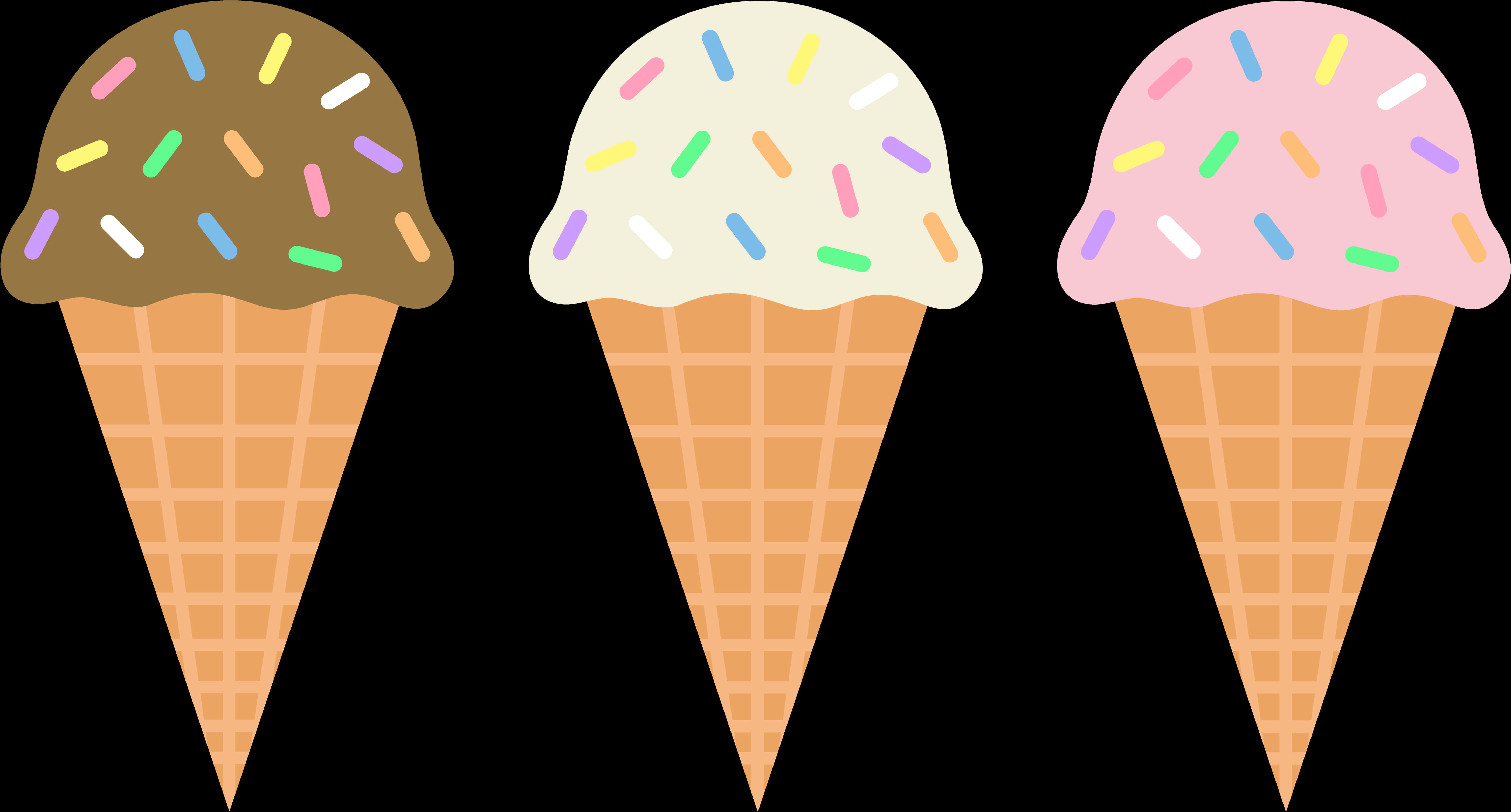 Assorted Ice Cream Cones