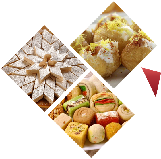 Assorted Indian Sweets Collage