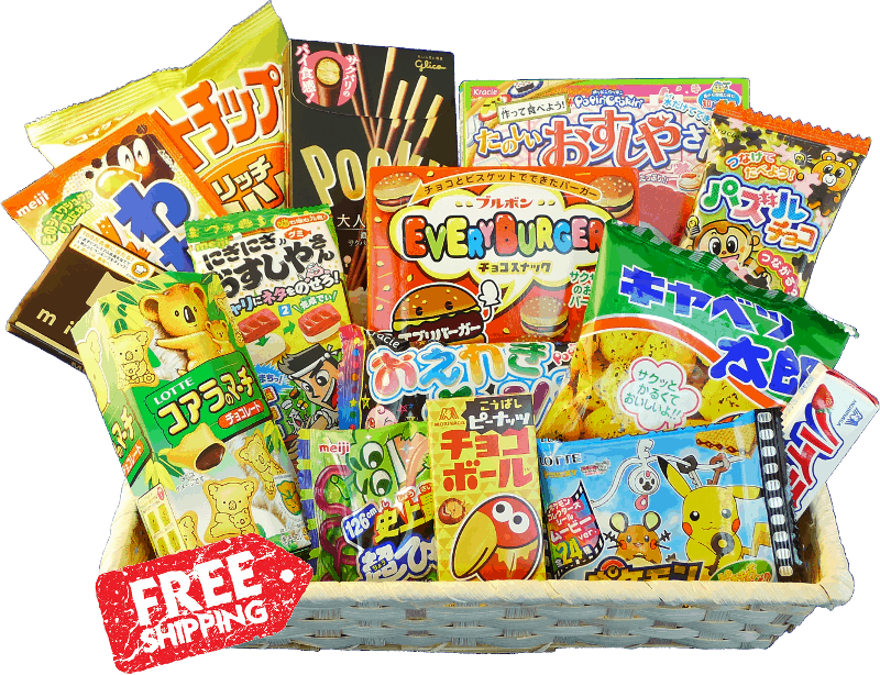 Assorted Japanese Snacks Basket