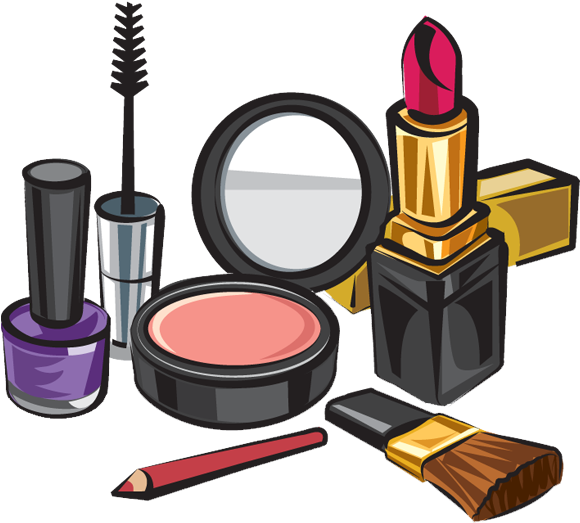 Assorted Makeup Products Illustration