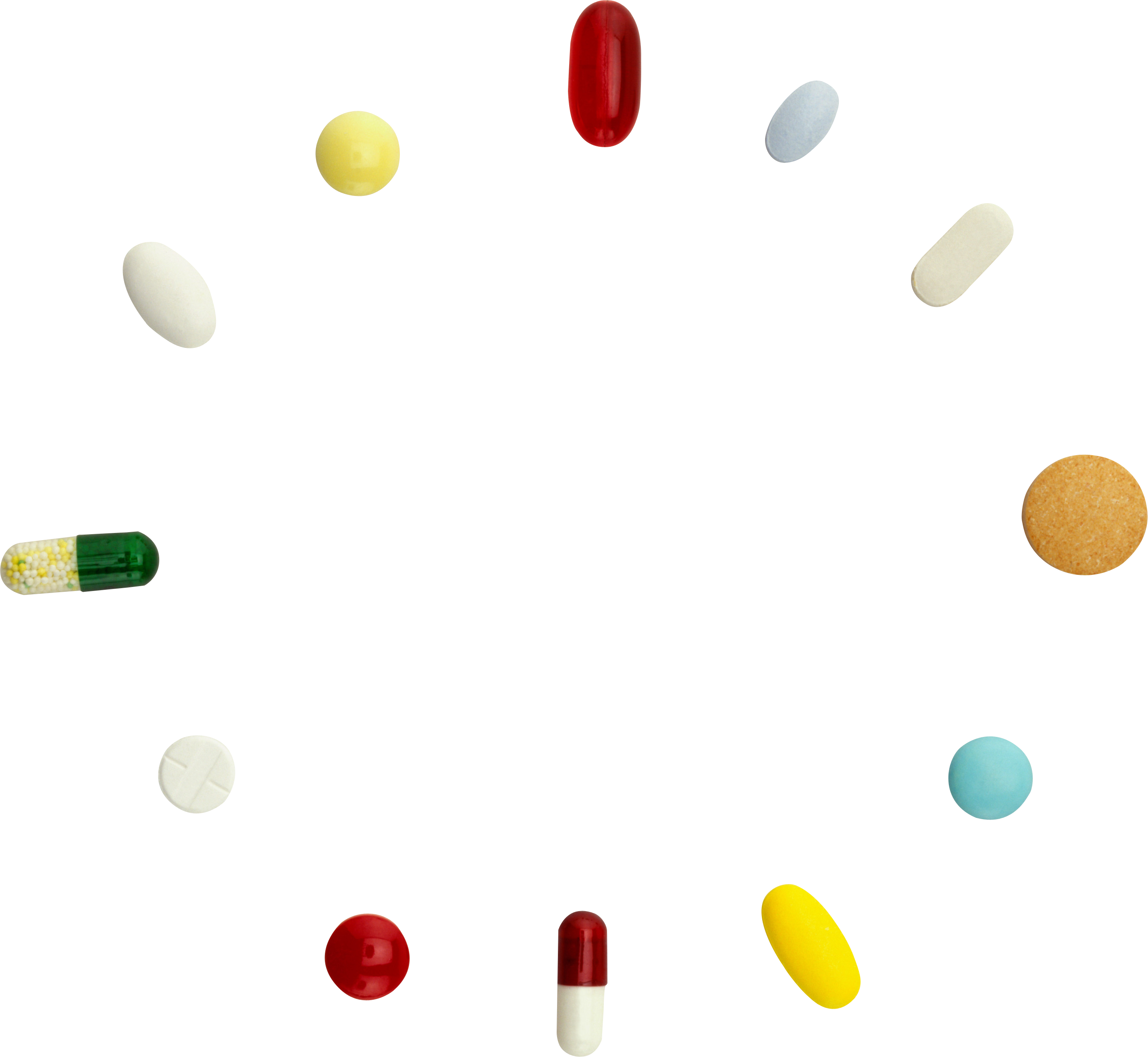 Assorted Medications Scatteredon Gray Background