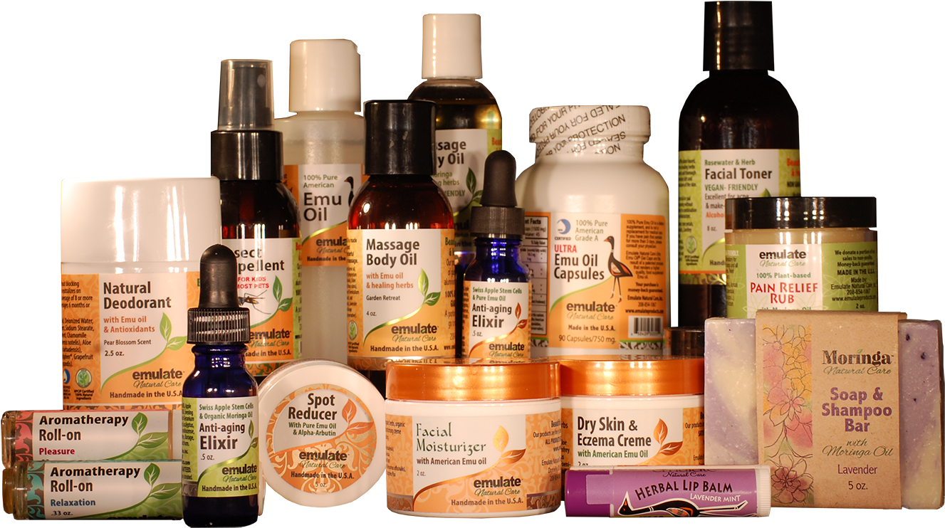 Assorted Natural Skincare Products