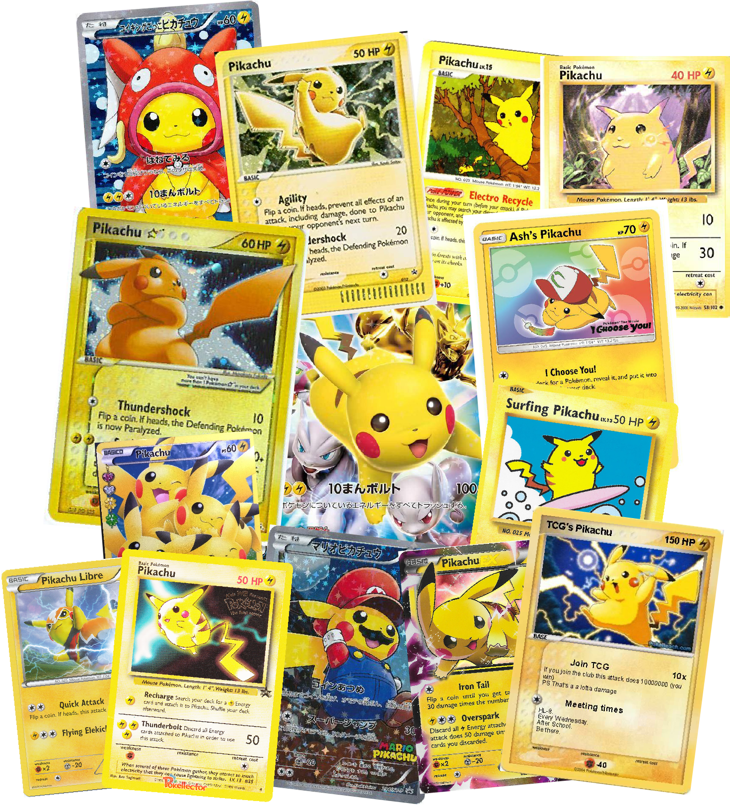 Assorted_ Pikachu_ Pokemon_ Cards_ Collection