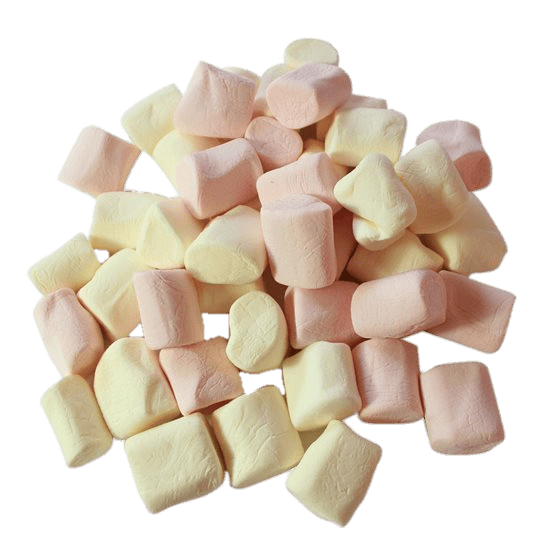 Assorted Pinkand White Marshmallows