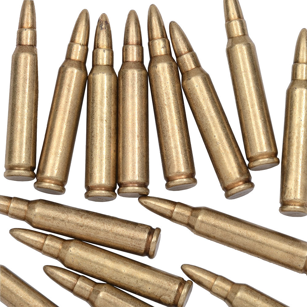 Assorted Rifle Bullets Background