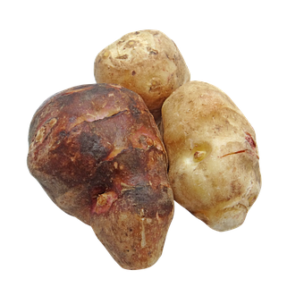 Assorted Root Vegetables Black Background