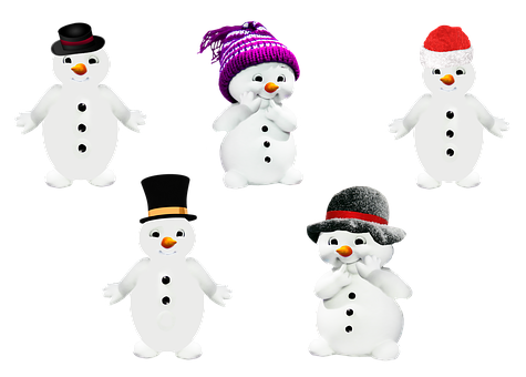 Assorted Snowmen Characters